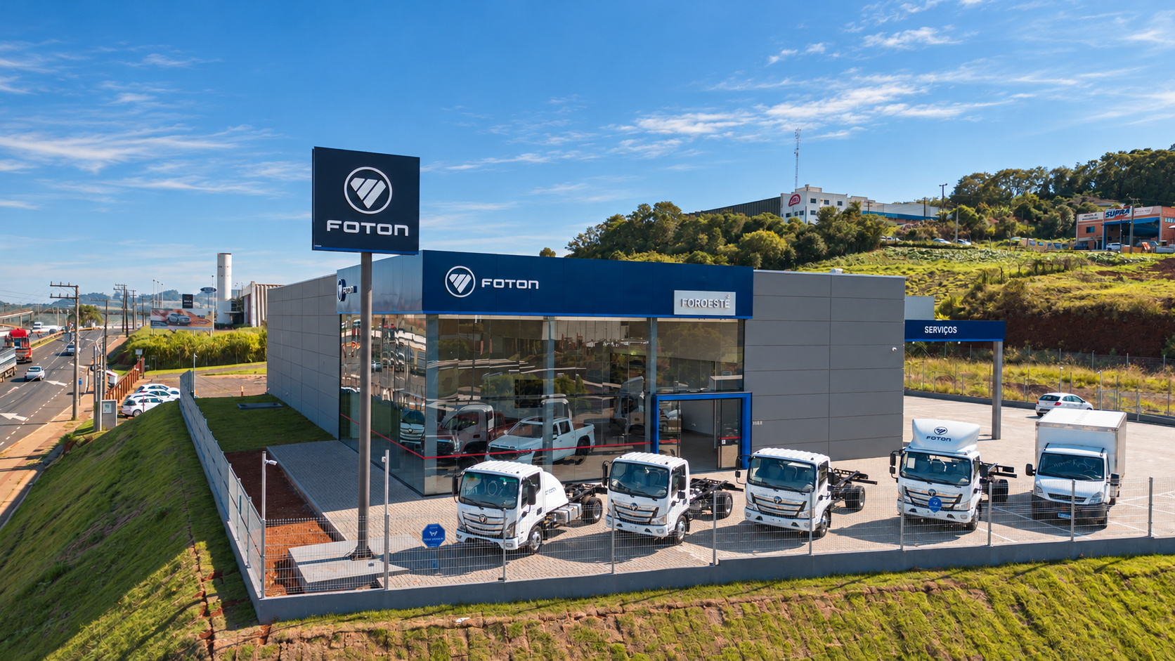 Foton inaugura duas concessionárias e se aproxima de 80 unidades no Brasil