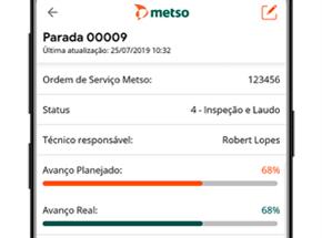 Aplicativo gerencia status de paradas programadas em mineração
