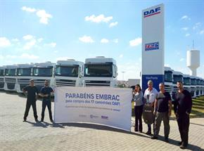 DAF entrega caminhão de número nove mil em Sumaré