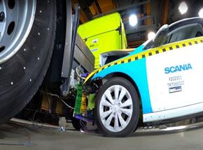Scania faz teste de impacto com caminhão elétrico