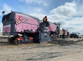 Equipamento Wirtgen fresa superfície de estrada a 46 cm de profundidade
