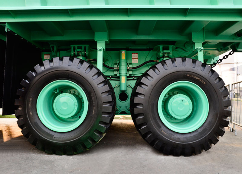 Gripmaster fornece pneus para basculante elétrico da XCMG