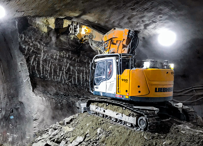 Liebherr lança nova escavadeira para túneis