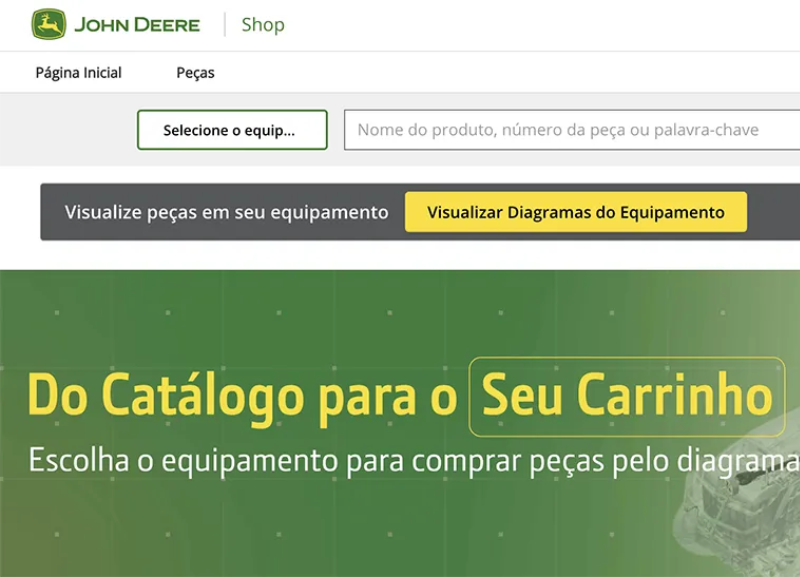 John Deere lança e-commerce no Brasil