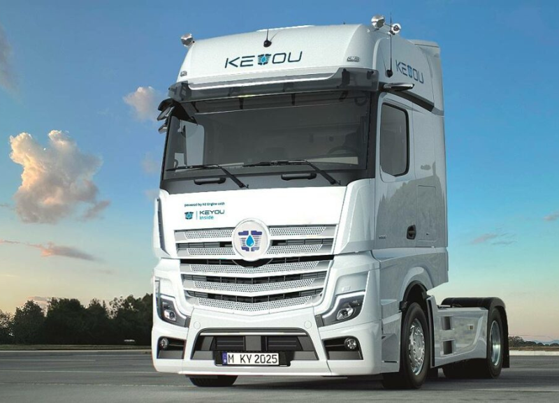Mercedes-Benz Actros convertido com motor a hidrogênio chegará à Europa em 2026