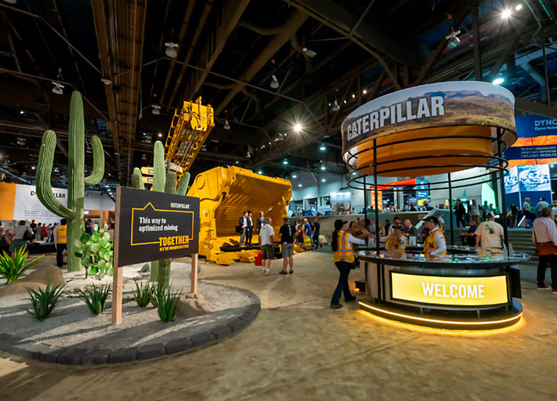 Estande da Caterpillar na MINExpo 2024 vence prêmio global de design