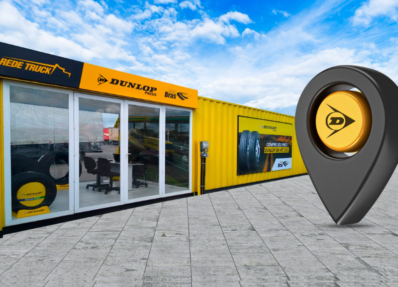 Dunlop amplia rede de lojas contêineres nas estradas brasileiras