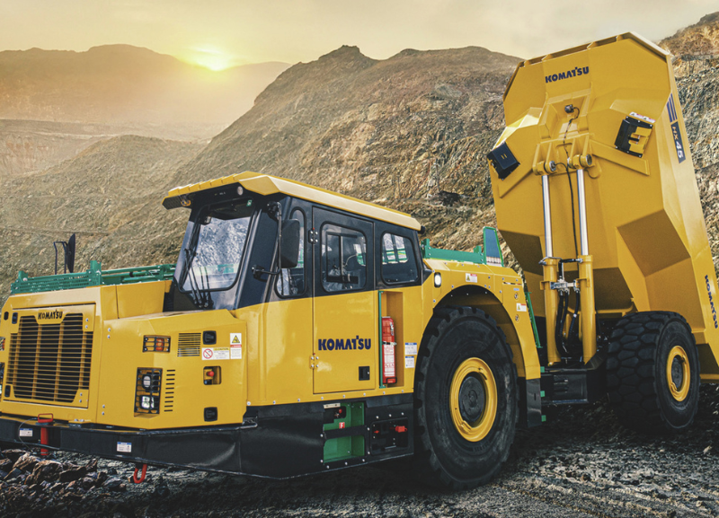 Komatsu avança no mercado de mineração subterrânea 