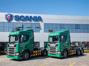 Scania entrega primeiros caminhões a gás no Brasil