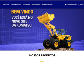 Banco Komatsu do Brasil tem novo site