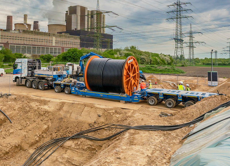 Módulos viabilizam transporte de cabos elétricos na Europa